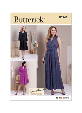 Butterick B6940 (PDF) | Misses' Knit Dresses by Palmer/Pletsch | Front of Envelope
