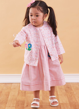 McCall's M8416 | Toddlers' Romper in Two Lengths, Dresses, Jacket and Shirt by Laura Ashley