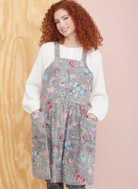 Simplicity S9805 | Misses' Pinafore Aprons and Tote in One Size by Elaine Heigl Designs