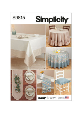 Simplicity S9815 | Tabletop Décor | Front of Envelope