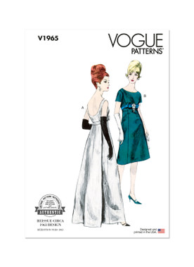 V1965 | Misses' One Piece Evening Dress | Vogue Patterns