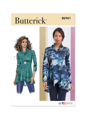 B6961 (PDF) | Misses' Knit Tops | Butterick