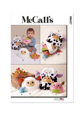 McCall's M8427 | Plush Nesting Animals | Front of Envelope