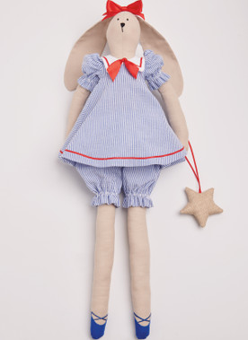 Simplicity S9905 | Slender Plush Bunny and Clothes By Elaine Heigl Designs