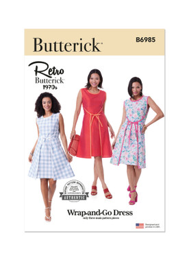 Butterick B6985 | Misses' Dress | Front of Envelope