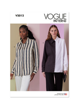 Vogue Patterns V2012 | Misses' Shirt | Front of Envelope