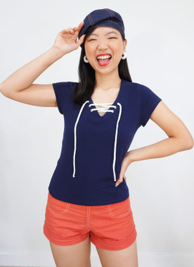 Know Me ME2078 | Misses' Knit Tops  by Gwen Heng