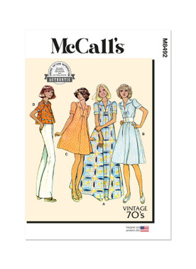 McCall's M8492 | Misses' Dress or Top | Front of Envelope