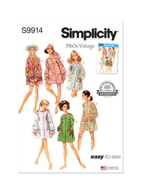 Simplicity S9914 | Misses' Beach Cover-Up and Robe | Front of Envelope