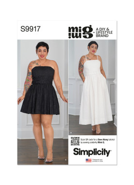 Simplicity S9917 | Misses' Dresses and Belt by Mimi G Style | Front of Envelope