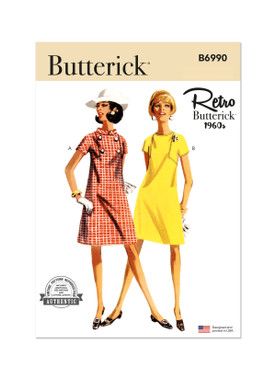 Butterick B6990 | Butterick Sewing Pattern Misses' Dresses | Front of Envelope