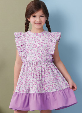 Butterick B7004 | Simplicity Sewing Pattern Children's Dresses, Top, Shorts and Pants