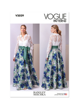 Vogue Patterns V2029 | Vogue Patterns Misses' Dress by Badgley Mischka | Front of Envelope