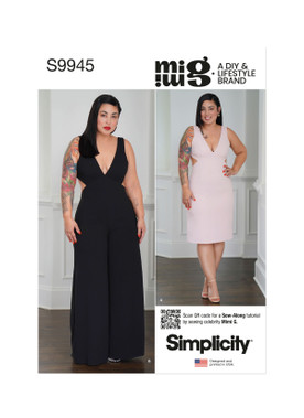 S9945 (PDF) | Simplicity Sewing Pattern Misses' Dress and Jumpsuit by Mimi  G Style (PDF)