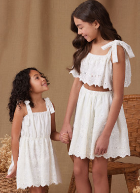 Simplicity S9963 | Simplicity Sewing Pattern Children's and Girls Tops, Skirts, and Dresses