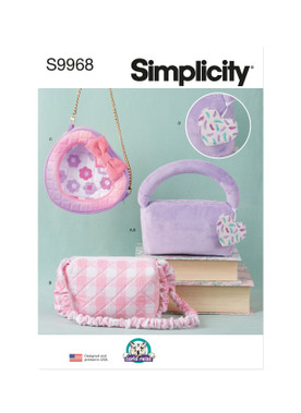 Simplicity S9968 | Simplicity Sewing Pattern Bags and Charm by Carla Reiss Design | Front of Envelope