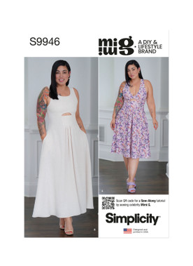 Simplicity S9946 | Simplicity Sewing Pattern Misses' Dresses by Mimi G Style | Front of Envelope