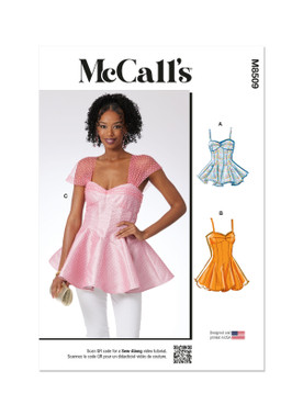 McCall's M8509 | McCall's Sewing Pattern Misses' Tops | Front of Envelope