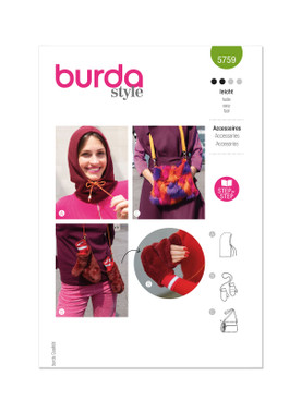 Burda Style BUR5759 | Burda Style Sewing Pattern 5759 Accessories | Front of Envelope