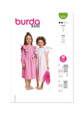 Burda Style BUR9220 | Burda Style Sewing Pattern 9220 Children's Dress | Front of Envelope