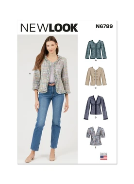 New Look N6789 | New Look Sewing Pattern Misses' Jackets | Front of Envelope