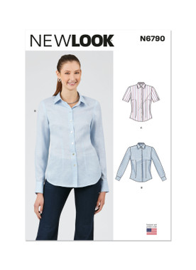 New Look N6790 | New Look Sewing Pattern Misses' Blouse with Two Sleeve Lengths | Front of Envelope