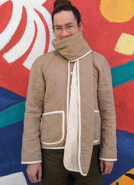 Know Me ME2097 | Men's Jacket with Scarf by Donny Q
