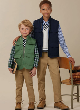 McCall's M8537 | Children’s and Boys’ Vests, Top and Shirt