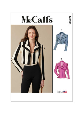 McCall's M8533 | Misses' Boleros and Jacket | Front of Envelope