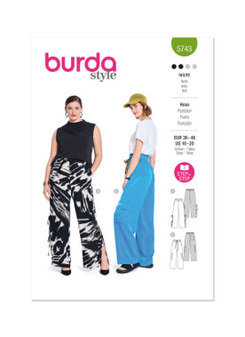 Burda Style Sewing Patterns BUR5743 | Burda Style Sewing Pattern 5743 Misses' Trousers | Front of Envelope