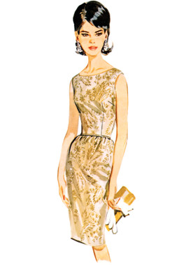 Butterick B7035 | Butterick Sewing Pattern 1960s Misses' Dress, Jacket, Capelet and Overskirt