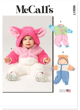 McCall's M8617 | McCall's Sewing Pattern Babies' Jumpsuits | Front of Envelope