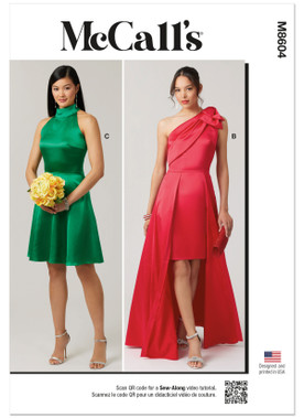McCall's M8604 | McCall's Sewing Pattern Misses' and Women's Dresses with Petite Lines | Front of Envelope