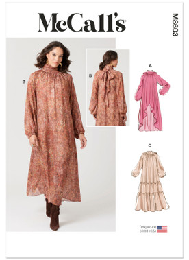 McCall's M8603 | McCall's Sewing Pattern Misses' Dress with Hemline Variations | Front of Envelope