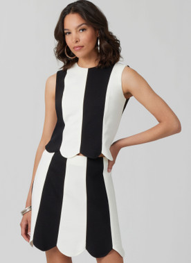 McCall's M8610 | McCall's Sewing Pattern Misses' Fitted Knit Top and Skirt