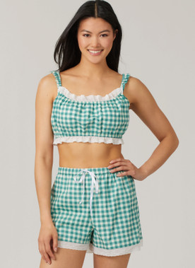 McCall's M8613 | McCall's Sewing Pattern Misses' Bralette, Shirt and Shorts