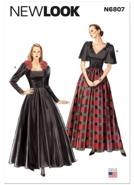 New Look N6807 | New Look Sewing Pattern Misses' Evening Gowns | Front of Envelope