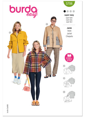 Burda Style BUR5706 | Burda Style Pattern 5706 Misses' Jackets | Front of Envelope
