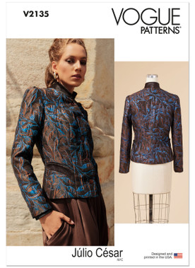 V2135 (PDF) | Misses' Jacket by Julio Cesar NYC | Vogue Patterns