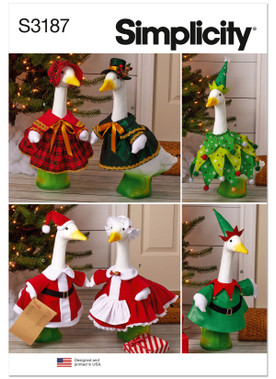 S3187 (PDF) | Simplicity Sewing Pattern Porch Geese Clothes for