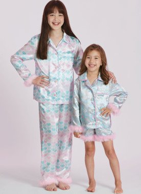 Simplicity S3176 | Simplicity Sewing Pattern Children's and Girls' Lounge Shirt, Shorts and Pants