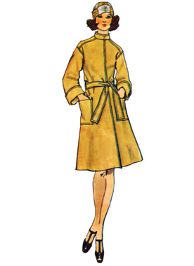 Simplicity S3178 | Simplicity Sewing Pattern 1970's Misses' Jiffy Unlined Front Wrap Coat in Two Lengths