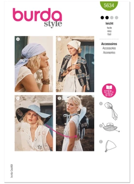 Burda Style BUR5634 | Burda Style Pattern 5634 Accessories | Front of Envelope