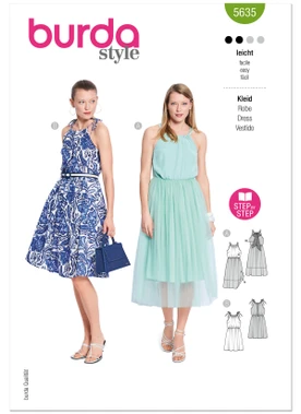 Burda Style BUR5635 | Burda Style Pattern 5635 Misses' Dress | Front of Envelope