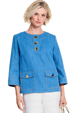 Burda Style BUR5655 | Burda Style Pattern 5655 Misses' Blouses
