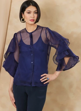 Vogue Patterns V2180 | Vogue Patterns Misses' Sheer Blouse And Camisole