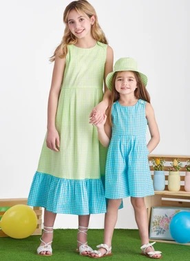 Simplicity S9617 | Children's and Girls' Jumpsuit, Romper and Dress