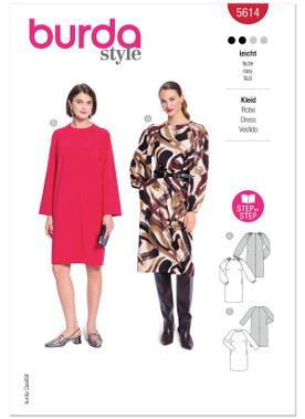 Burda Style BUR5614 | Burda Style Pattern 5614 Misses' Dresses | Front of Envelope