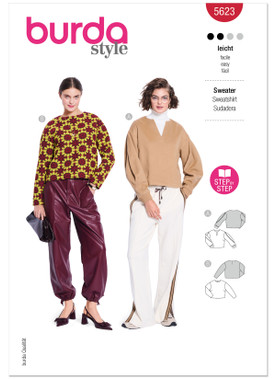 Burda Style BUR5623 | Burda Style Pattern 5623 Misses' Tops | Front of Envelope