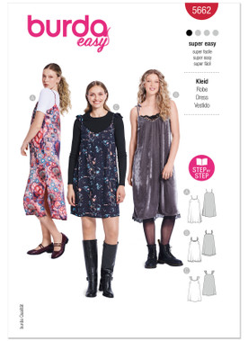 Burda Style BUR5662 | Burda Style Pattern 5662 Misses' Dress | Front of Envelope